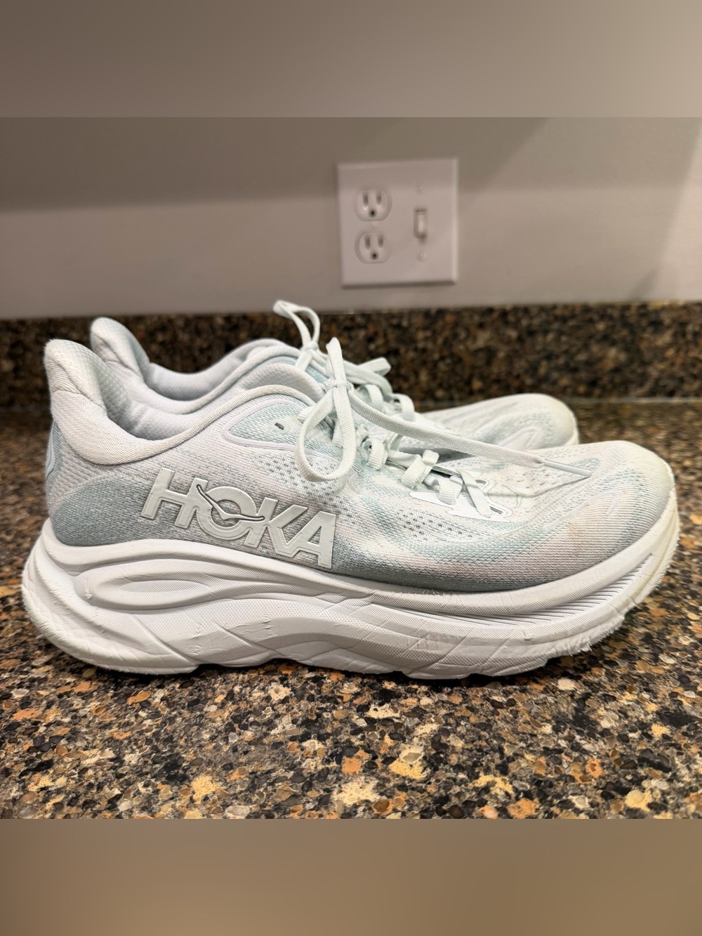 HOKA Women’s Light Blue Running Shoes - Supportive Cushioning size 9.5